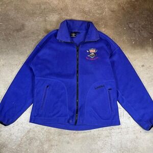 Vintage 90s schoffel sun valley ski team Blue fleece‎ jacket Size men's XL